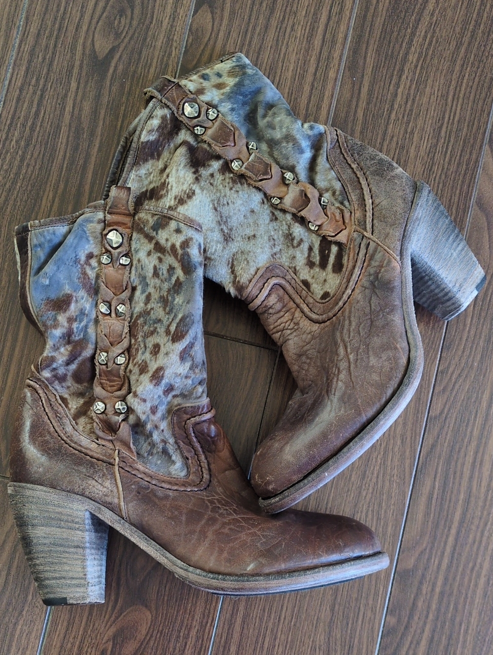 NYLO VINTAGE CALF SKIN / LEATHER BOOTS